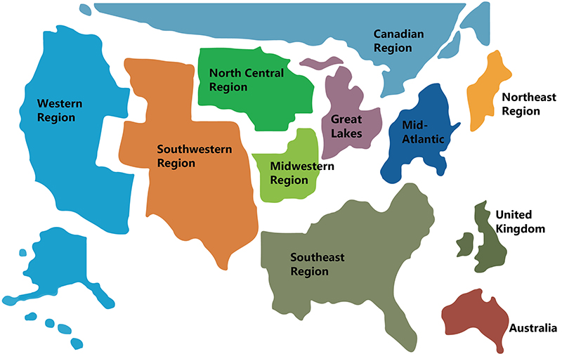 AME Regional Map
