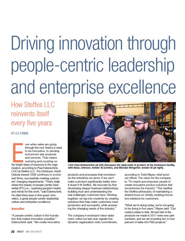 Driving innovation through people-centric leadership and enterprise excellence